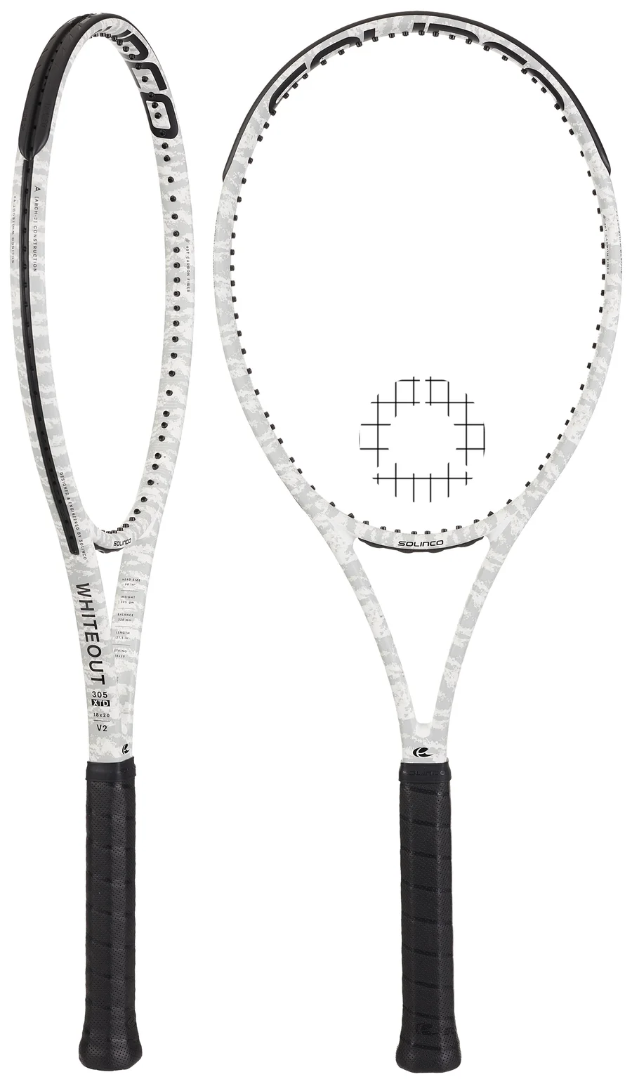 Solinco Whiteout 305 XTD 18x20 v2 Camo racket — image 1