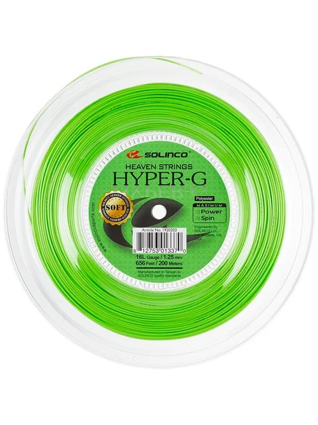 Solinco Hyper-G Soft 16L/1.25 String Reel - 656'