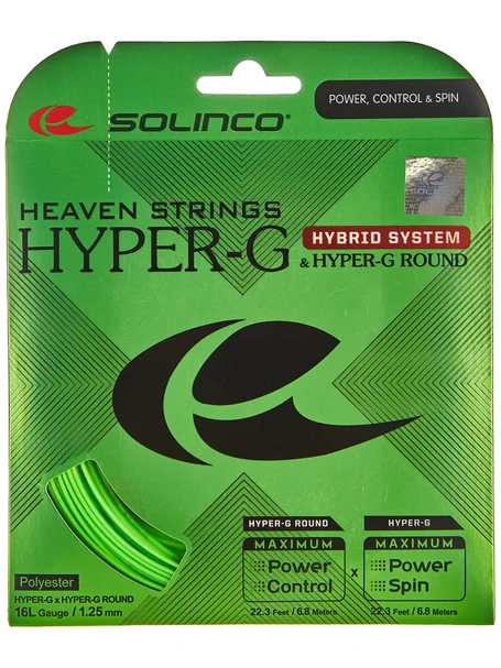 Solinco Hyper-G 16L & Hyper-G Round 16L Hybrid String