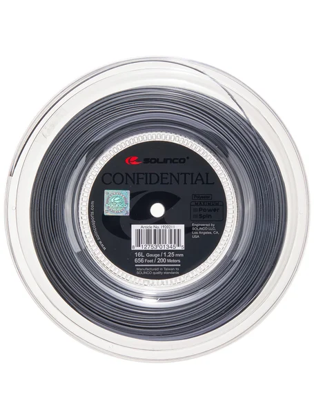 Solinco Confidential 16L/1.25 String Reel - 656'