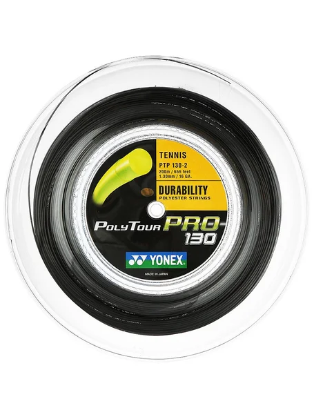 Yonex POLYTOUR PRO 16/1.30 Black String Reel - 660'